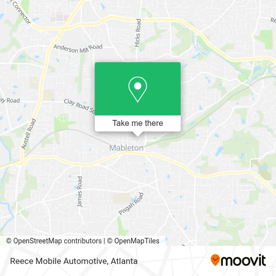 Reece Mobile Automotive map