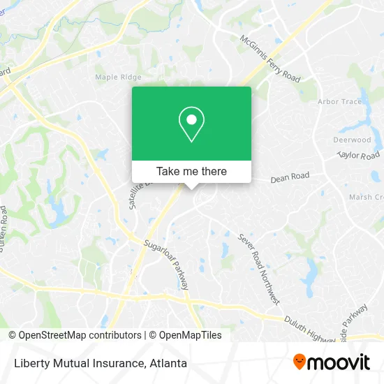 Liberty Mutual Insurance map