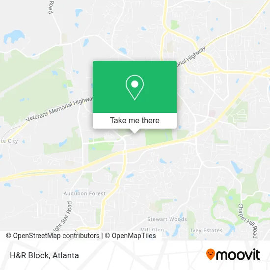 H&R Block map