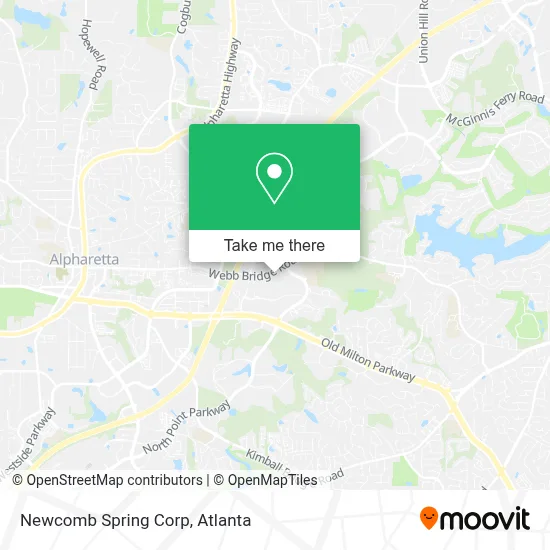 Newcomb Spring Corp map