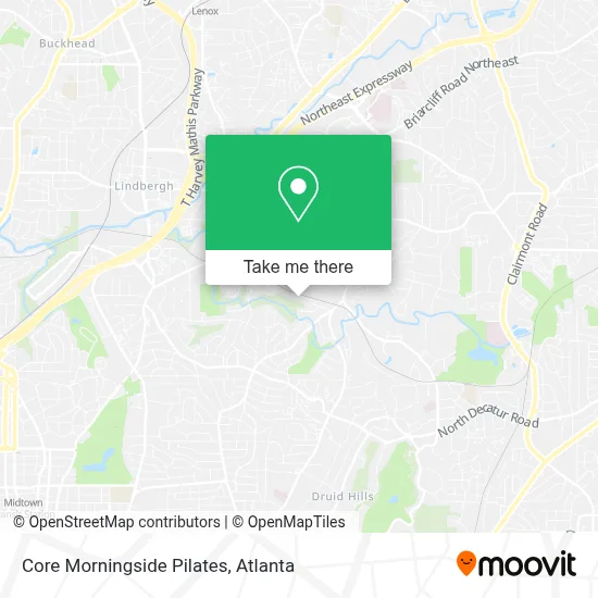 Core Morningside Pilates map