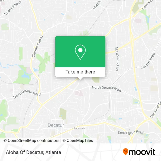 Aloha Of Decatur map