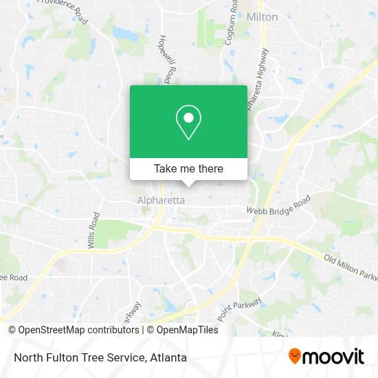 North Fulton Tree Service map