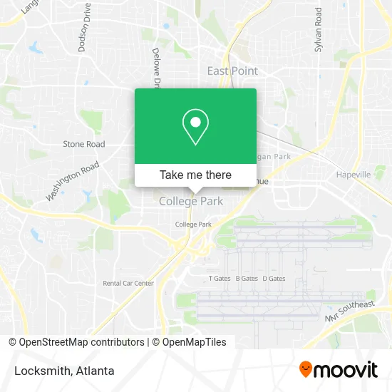 Locksmith map