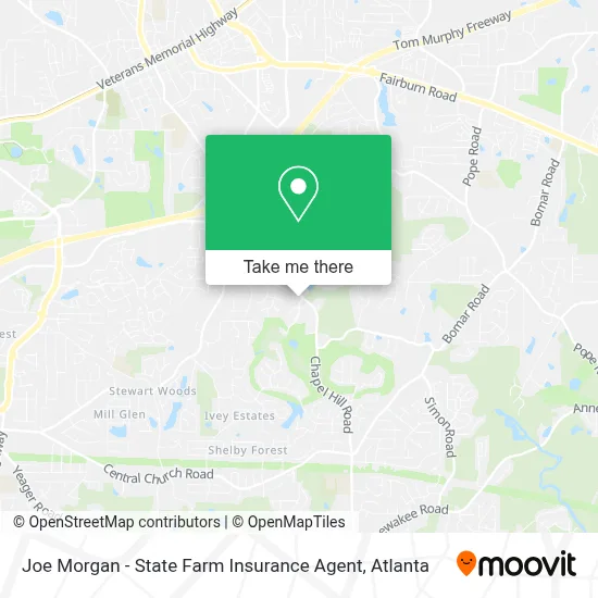 Joe Morgan - State Farm Insurance Agent map