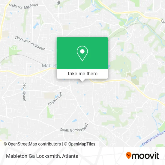 Mableton Ga Locksmith map