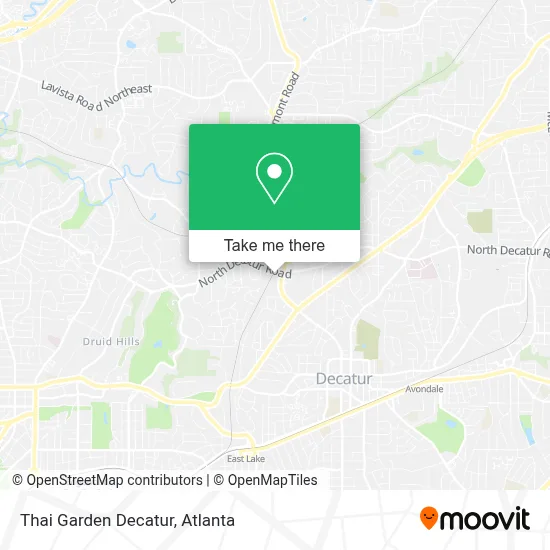 Thai Garden Decatur map