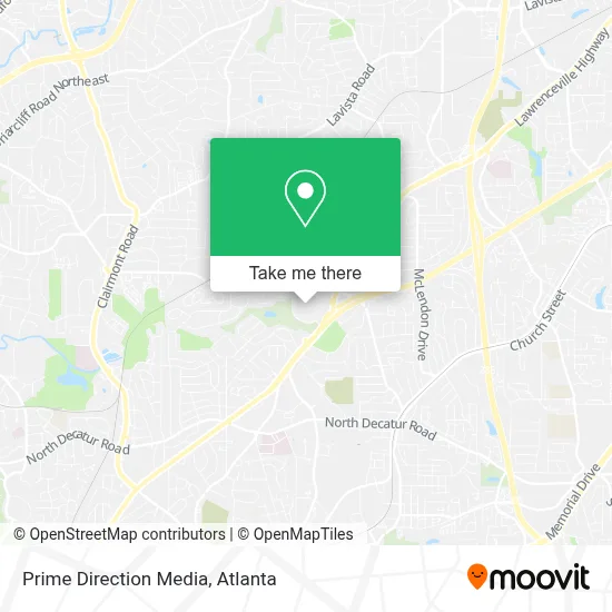 Prime Direction Media map