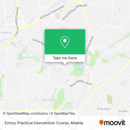 Emory Practical Intervention Course map