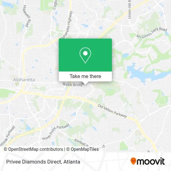 Privee Diamonds Direct map