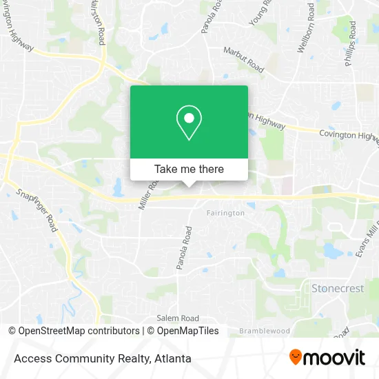 Access Community Realty map