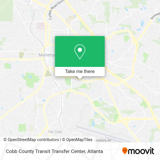 Cobb County Transit Transfer Center map