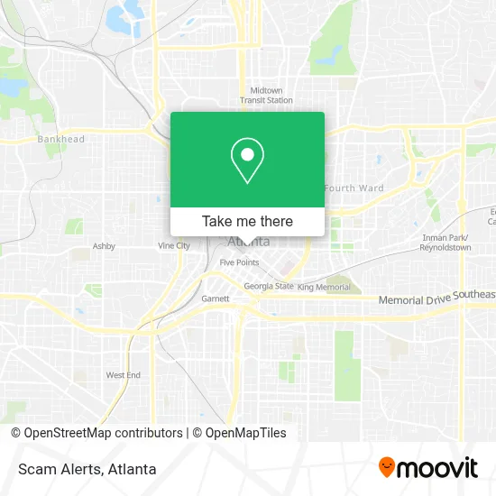 Scam Alerts map