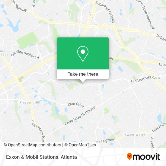 Exxon & Mobil Stations map