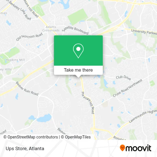 Ups Store map