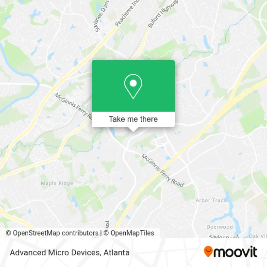 Advanced Micro Devices map