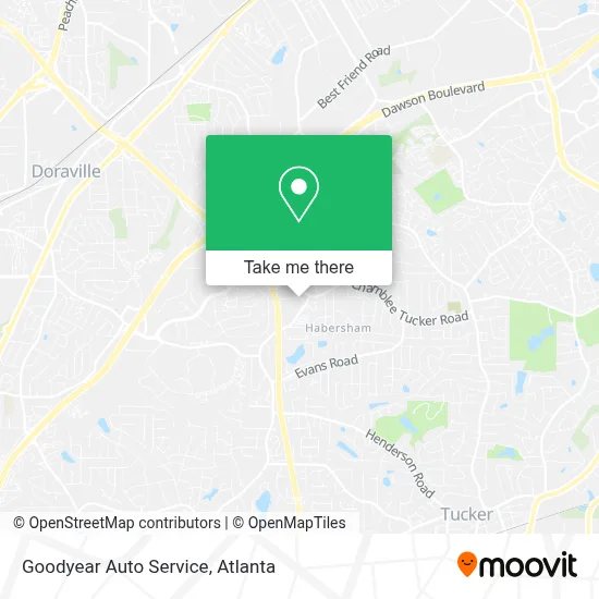 Goodyear Auto Service map