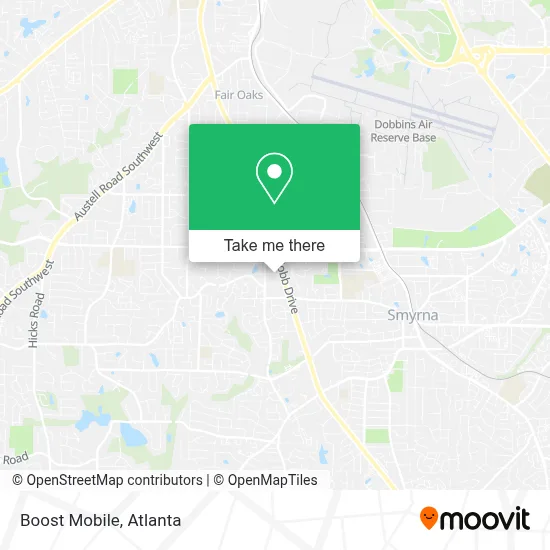 Boost Mobile map