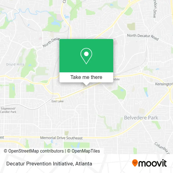 Decatur Prevention Initiative map