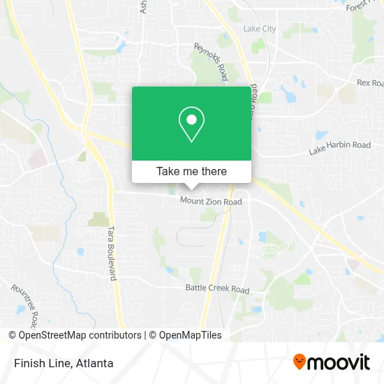 Finish Line map