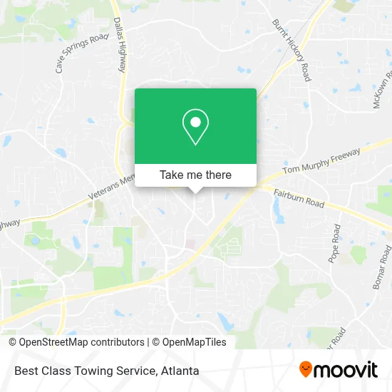 Best Class Towing Service map