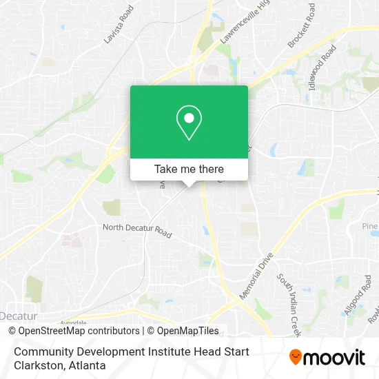 Community Development Institute Head Start Clarkston map