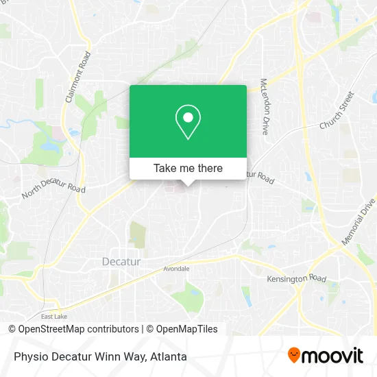 Physio Decatur Winn Way map