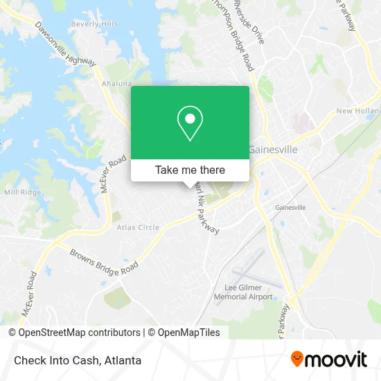 Check Into Cash map