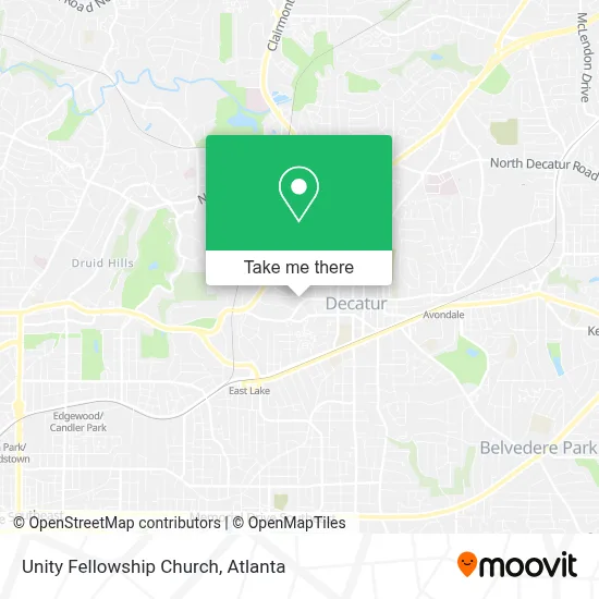 Unity Fellowship Church map