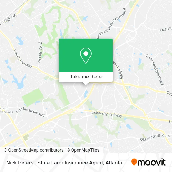 Nick Peters - State Farm Insurance Agent map