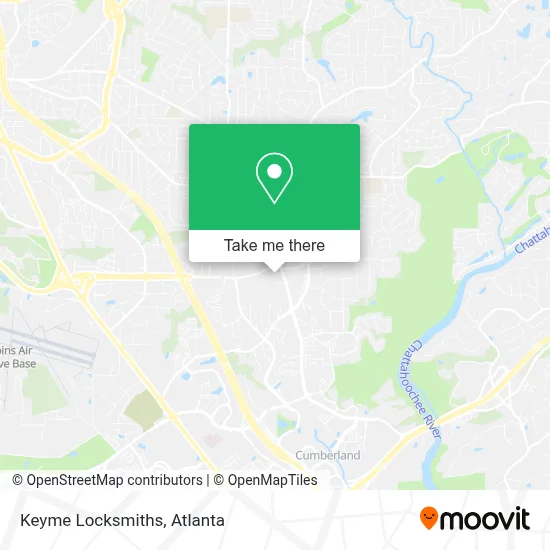 Keyme Locksmiths map