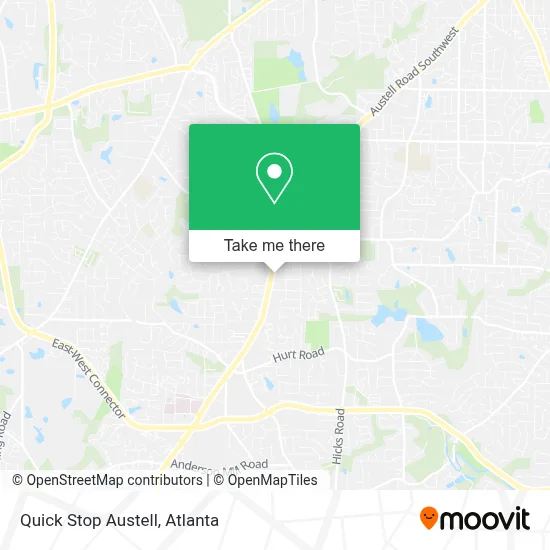 Quick Stop Austell map