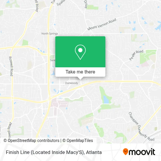 Finish Line (Located Inside Macy'S) map