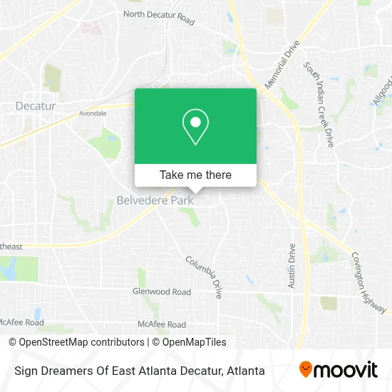 Sign Dreamers Of East Atlanta Decatur map