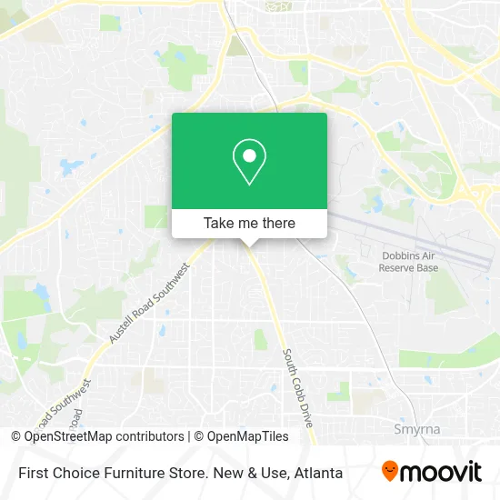 First Choice Furniture Store. New & Use map