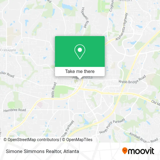 Simone Simmons Realtor map