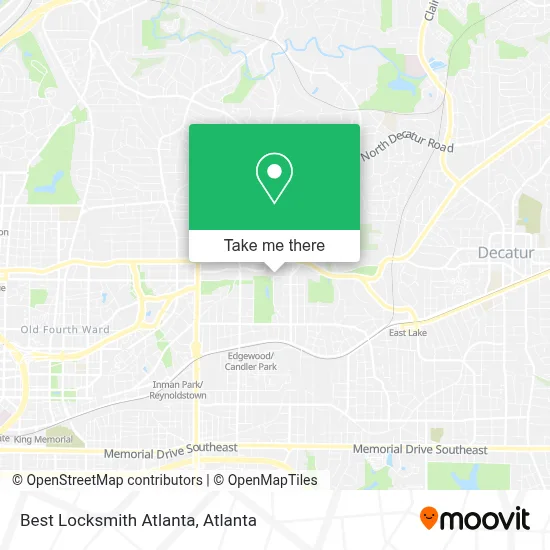 Best Locksmith Atlanta map
