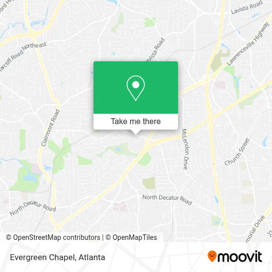 Evergreen Chapel map