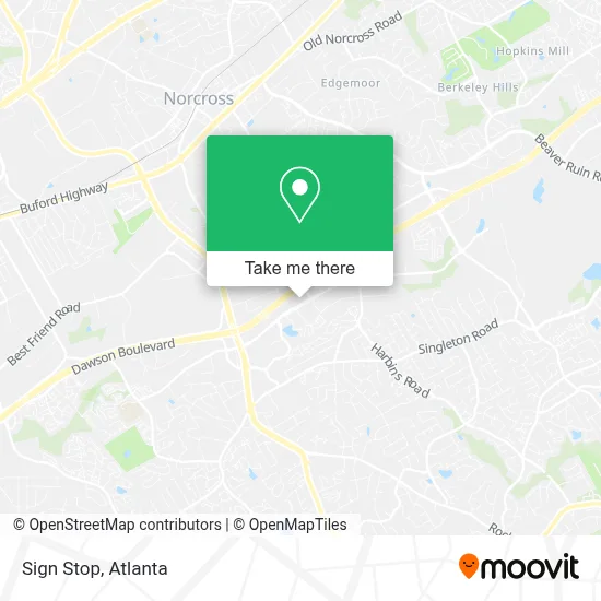 Sign Stop map