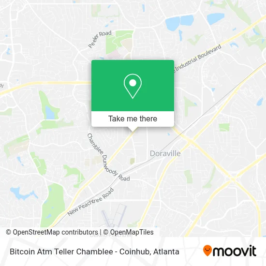 Bitcoin Atm Teller Chamblee - Coinhub map