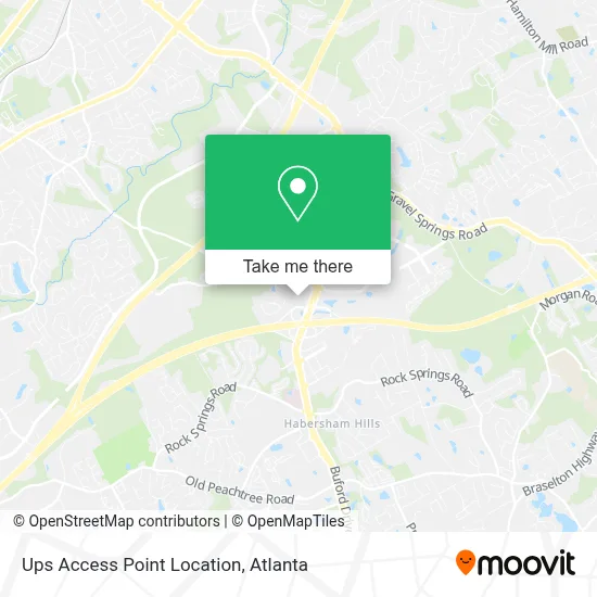 Ups Access Point Location map