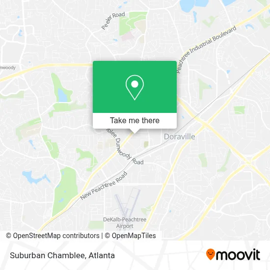 Suburban Chamblee map