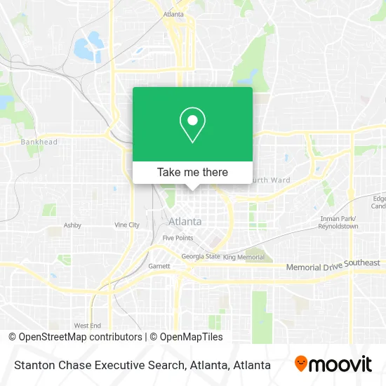 Stanton Chase Executive Search, Atlanta map