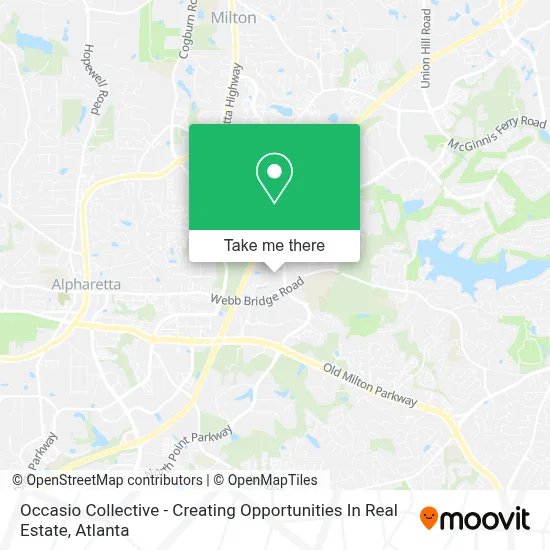 Occasio Collective - Creating Opportunities In Real Estate map