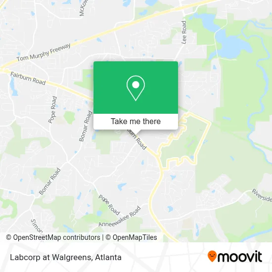 Labcorp at Walgreens map