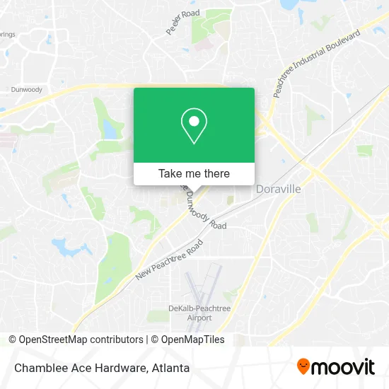 Chamblee Ace Hardware map