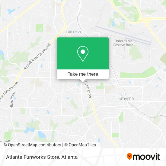 Atlanta Funworks Store map