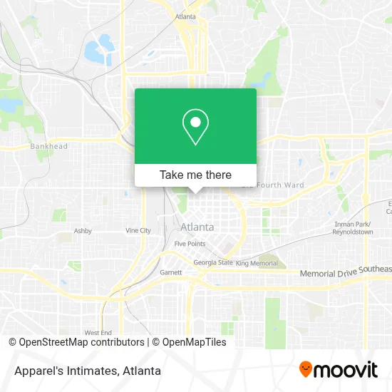 Apparel's Intimates map