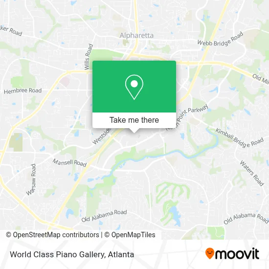 World Class Piano Gallery map