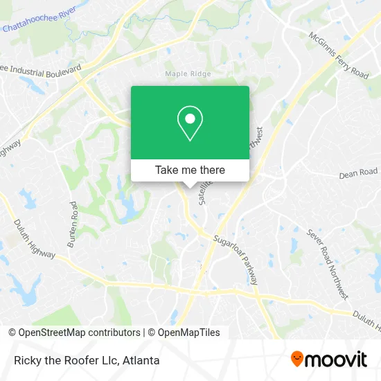 Ricky the Roofer Llc map
